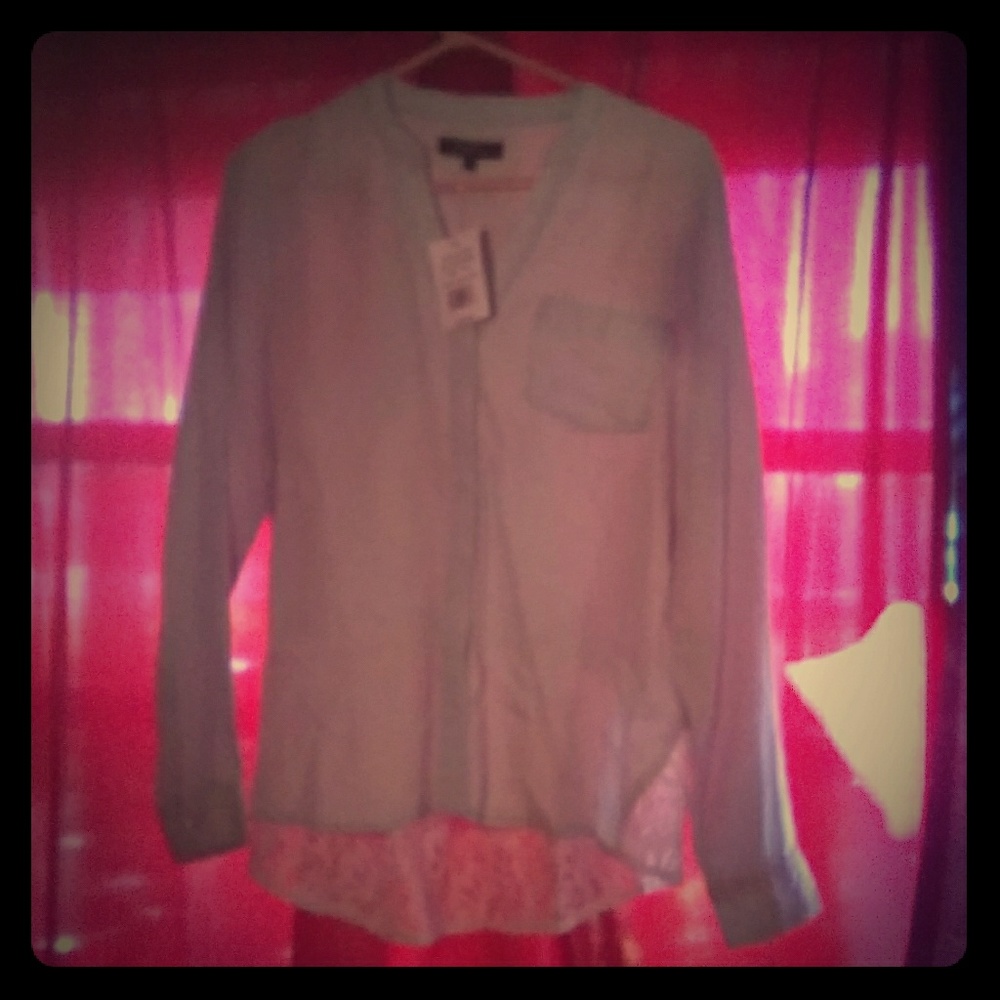 Earl Jeans longsleeve blue top